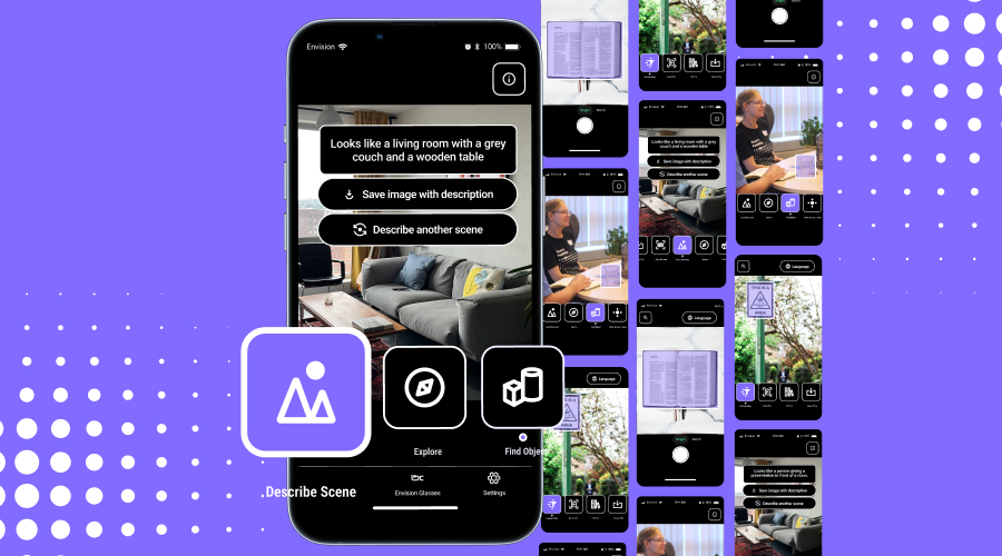 Image displaying the new redesigned and updated envision app.