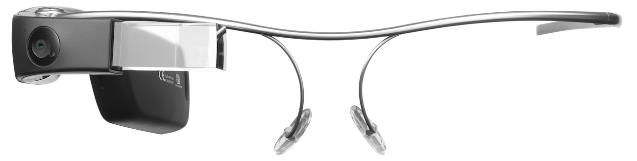 Front view of the Envision Glasses with the Titanium Frames

